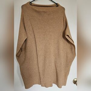 Chico's Classic Tan Cowl Neck Sweater